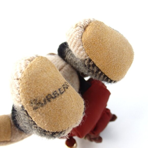 Rare Authentic BURBERRY Teddy bear key ring cotton [Used] - Picture 6 of 9